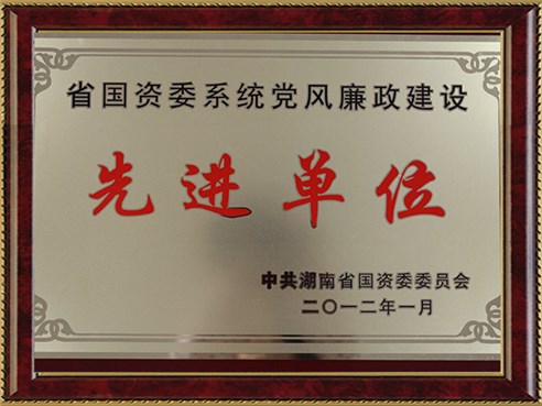 省國資委系統(tǒng)黨風廉政建設(shè)先進單位